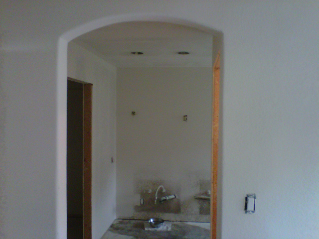 Entry passage arch after